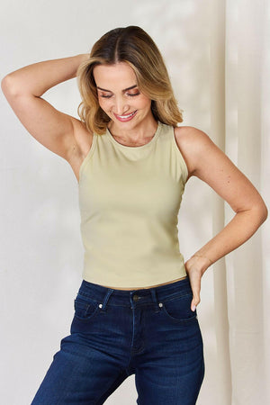 Basic Bae Full Size Round Neck Slim Tank - StyleLure