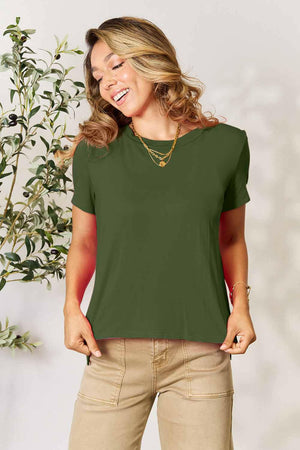 Basic Bae Full Size Round Neck Short Sleeve T-Shirt - StyleLure