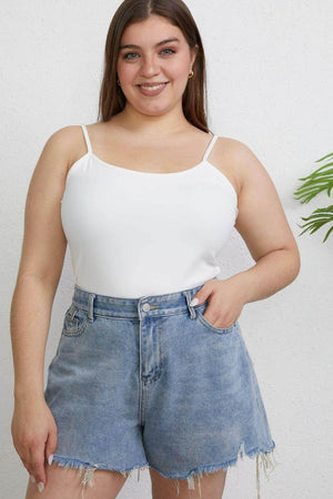 Basic Bae Full Size Round Neck Slim Cami - StyleLure