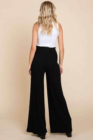 Culture Code Full Size High Waist Wide Leg Pants - StyleLure