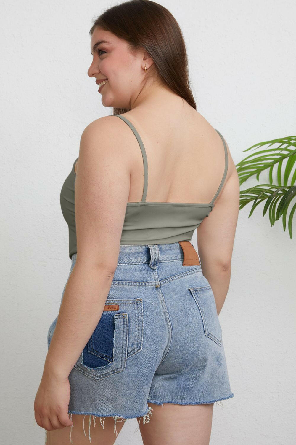 Basic Bae Full Size Round Neck Slim Cami - StyleLure