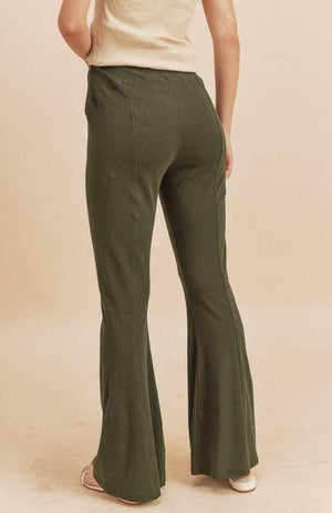 Aemi + Co High Waist Flare Pants - StyleLure
