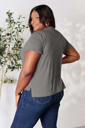 Basic Bae Full Size Round Neck Short Sleeve T-Shirt - StyleLure
