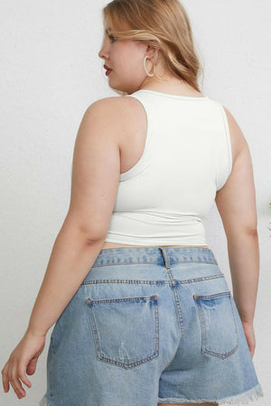 Basic Bae Full Size Round Neck Slim Tank - StyleLure