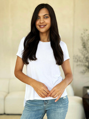 Basic Bae Full Size Round Neck Short Sleeve T-Shirt - StyleLure