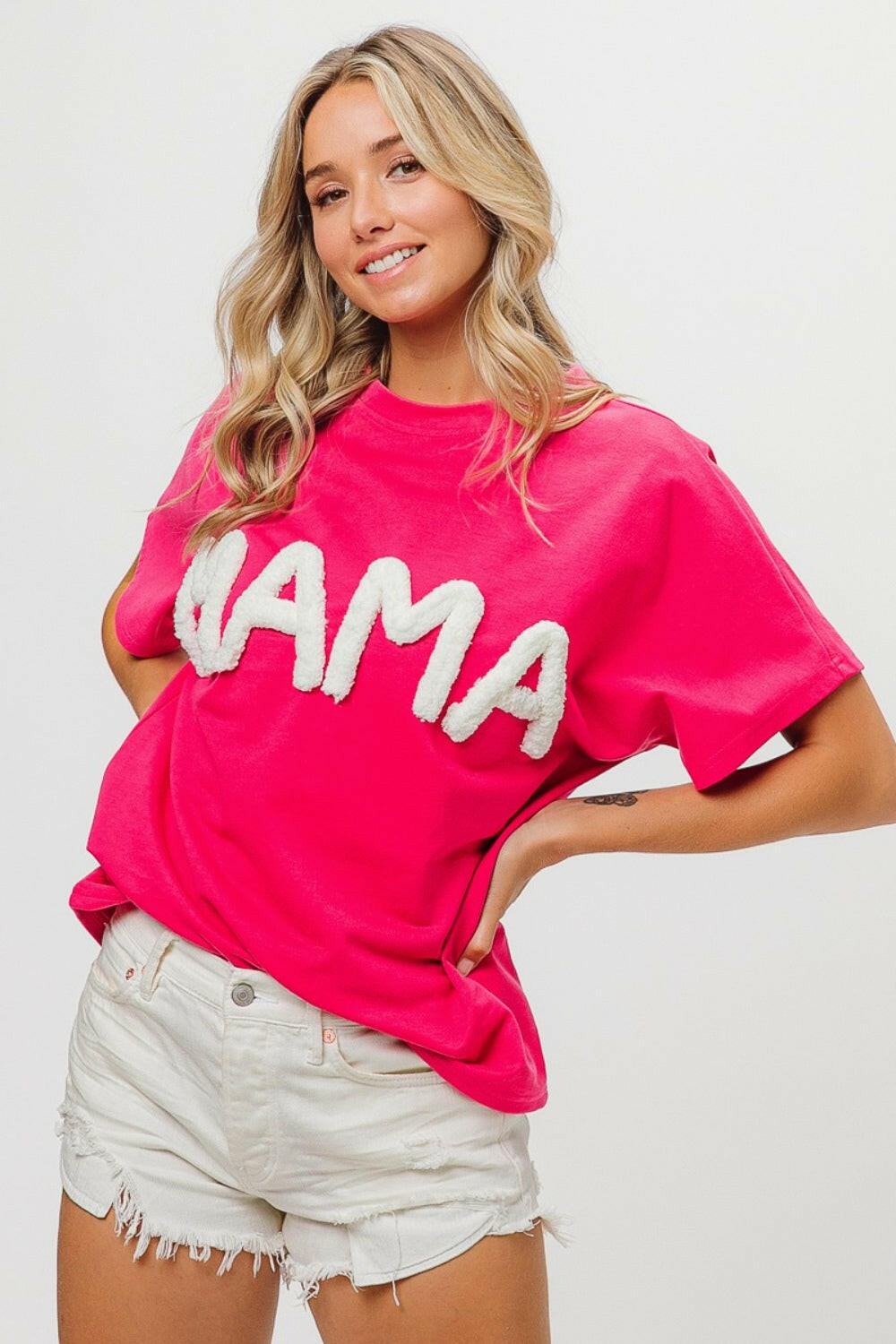 BiBi Round Neck Short Sleeve T-Shirt - StyleLure