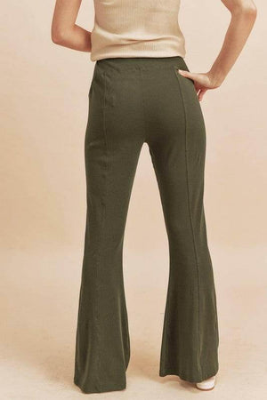 Aemi + Co High Waist Flare Pants - StyleLure