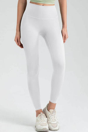 Wide Waistband High Waist Sport Leggings - StyleLure
