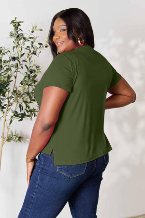 Basic Bae Full Size Round Neck Short Sleeve T-Shirt - StyleLure