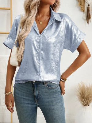 Button Up Short Sleeve Shirt - StyleLure