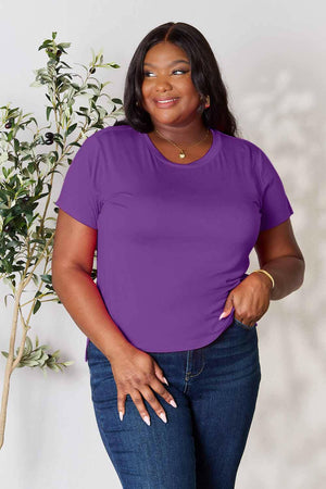 Basic Bae Full Size Round Neck Short Sleeve T-Shirt - StyleLure