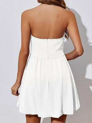 Ruched Tube Mini Dress - StyleLure