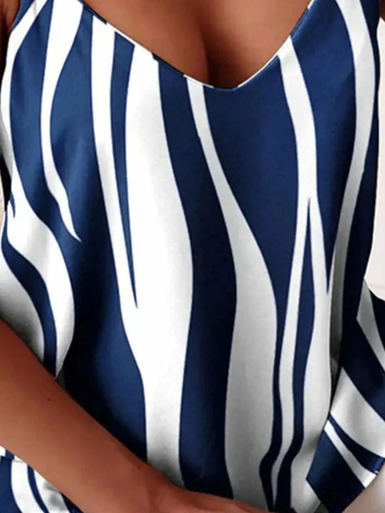 Chain Strap V - Neck Tank Top - StyleLure