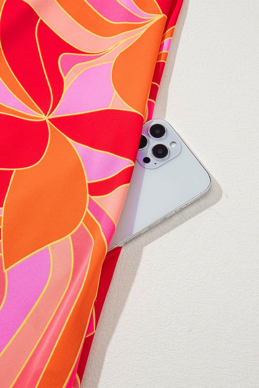 Contrast Grecian Neck Maxi Dress - StyleLure