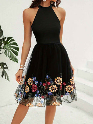 Cutout Grecian Neck Mini Dress - StyleLure