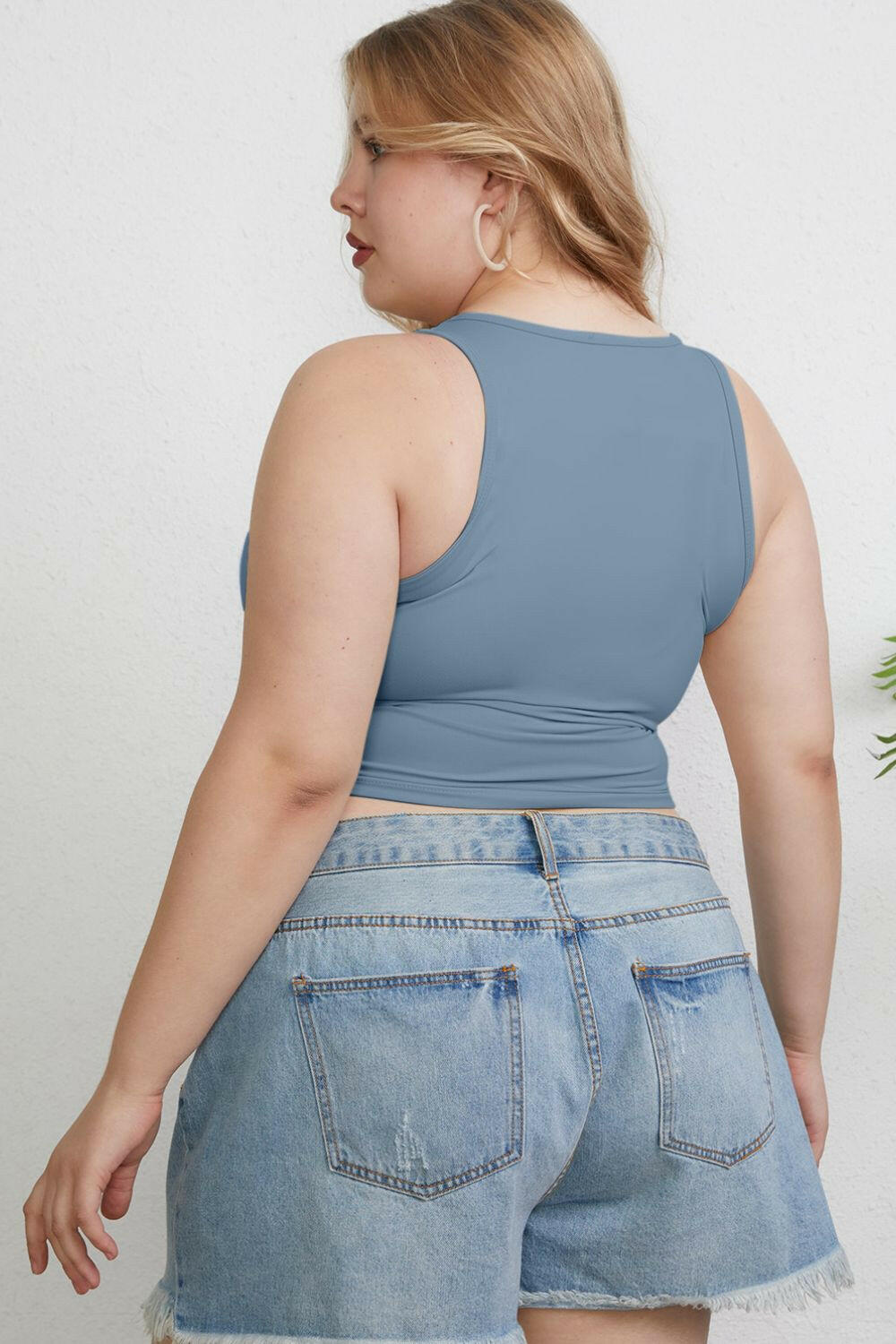 Basic Bae Full Size Round Neck Slim Tank - StyleLure