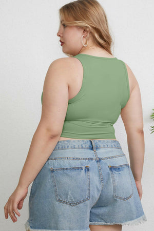 Basic Bae Full Size Round Neck Slim Tank - StyleLure