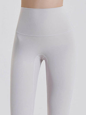 Wide Waistband Sports Leggings - StyleLure