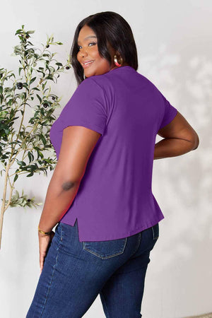 Basic Bae Full Size Round Neck Short Sleeve T-Shirt - StyleLure