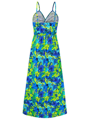 Twisted Printed V-Neck Cami Dress - StyleLure
