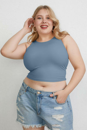 Basic Bae Full Size Round Neck Slim Tank - StyleLure