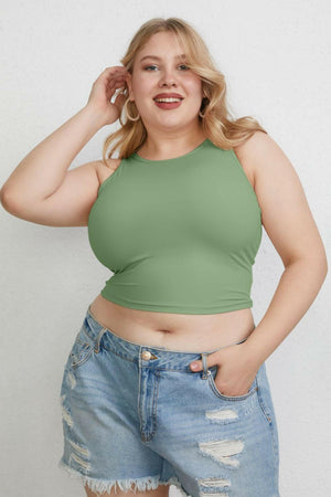 Basic Bae Full Size Round Neck Slim Tank - StyleLure