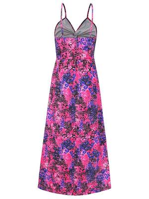 Twisted Printed V-Neck Cami Dress - StyleLure