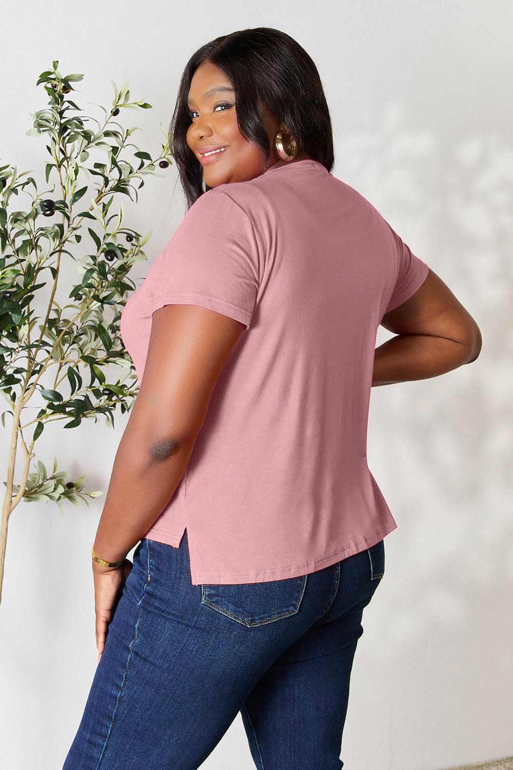 Basic Bae Full Size Round Neck Short Sleeve T-Shirt - StyleLure