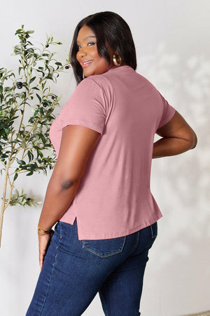 Basic Bae Full Size Round Neck Short Sleeve T-Shirt - StyleLure