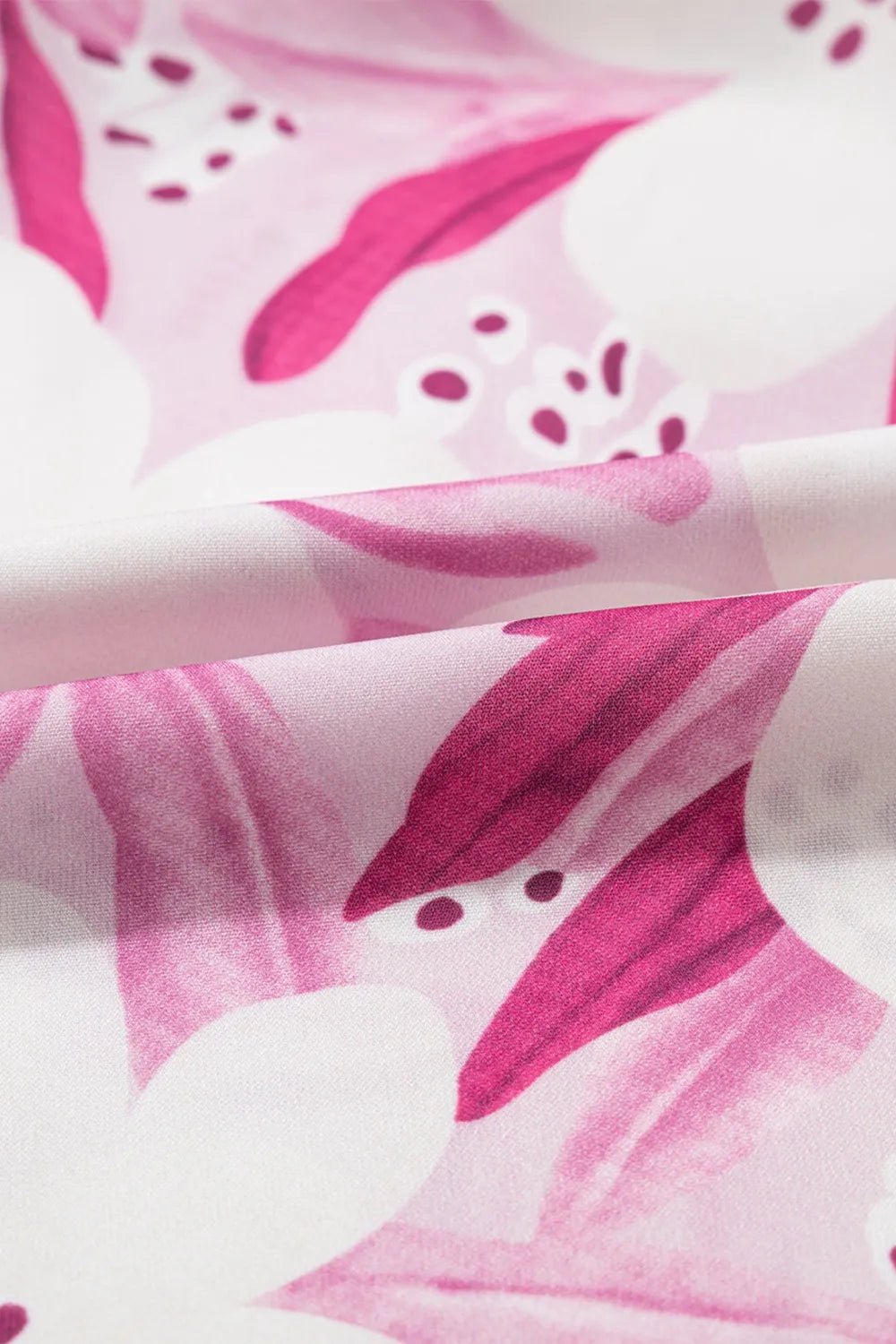 Floral Frilled Collar Short Sleeve Blouse Top - StyleLure