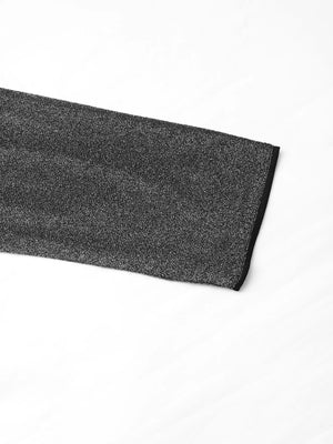 Glitter One Shoulder Long Sleeve Wide Leg Jumpsuit - StyleLure