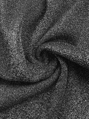 Glitter One Shoulder Long Sleeve Wide Leg Jumpsuit - StyleLure