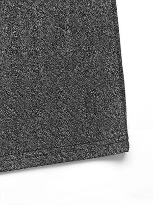 Glitter One Shoulder Long Sleeve Wide Leg Jumpsuit - StyleLure