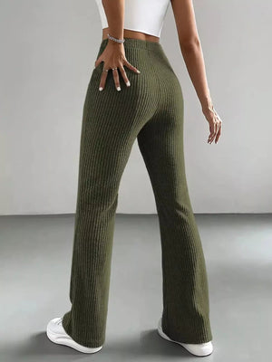 High Waist Flare Pants - StyleLure