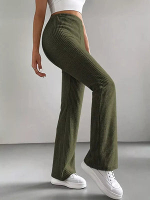 High Waist Flare Pants - StyleLure