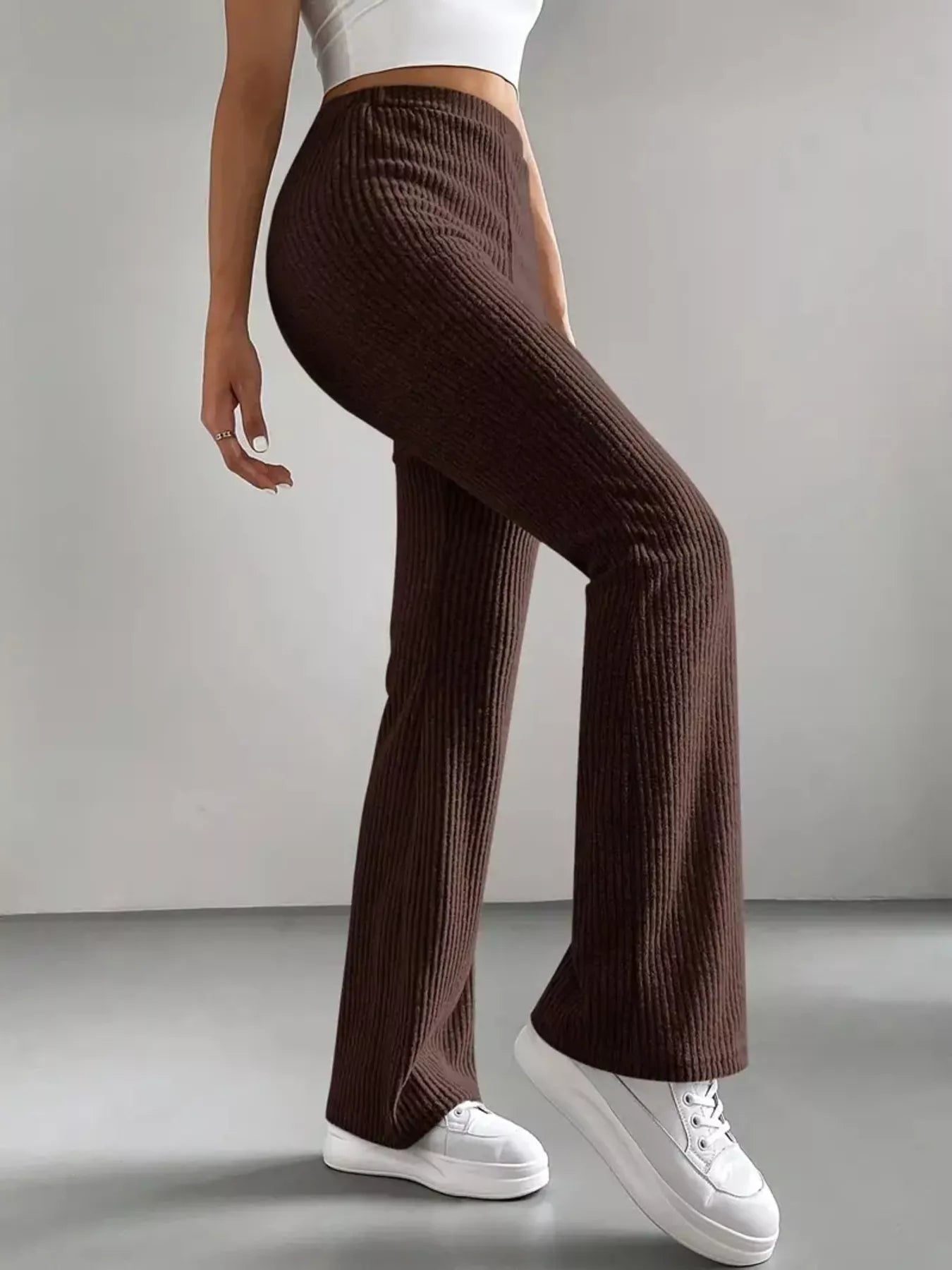High Waist Flare Pants - StyleLure