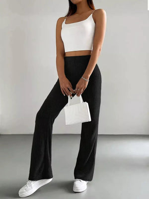 High Waist Flare Pants - StyleLure