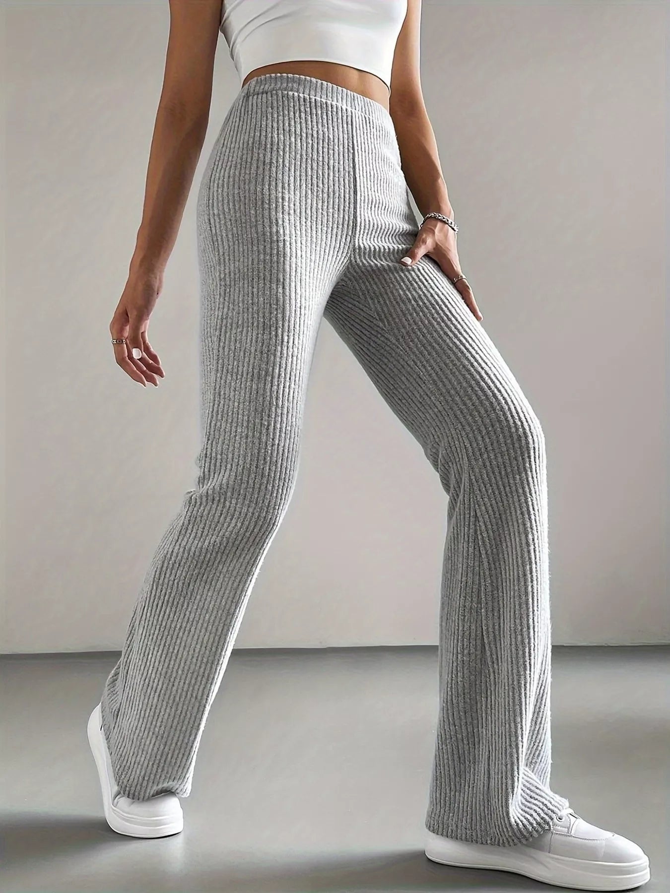 High Waist Flare Pants - StyleLure