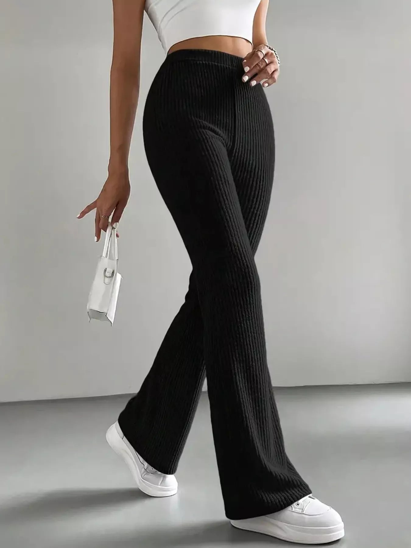High Waist Flare Pants - StyleLure