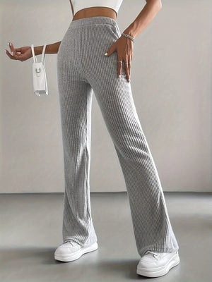 High Waist Flare Pants - StyleLure