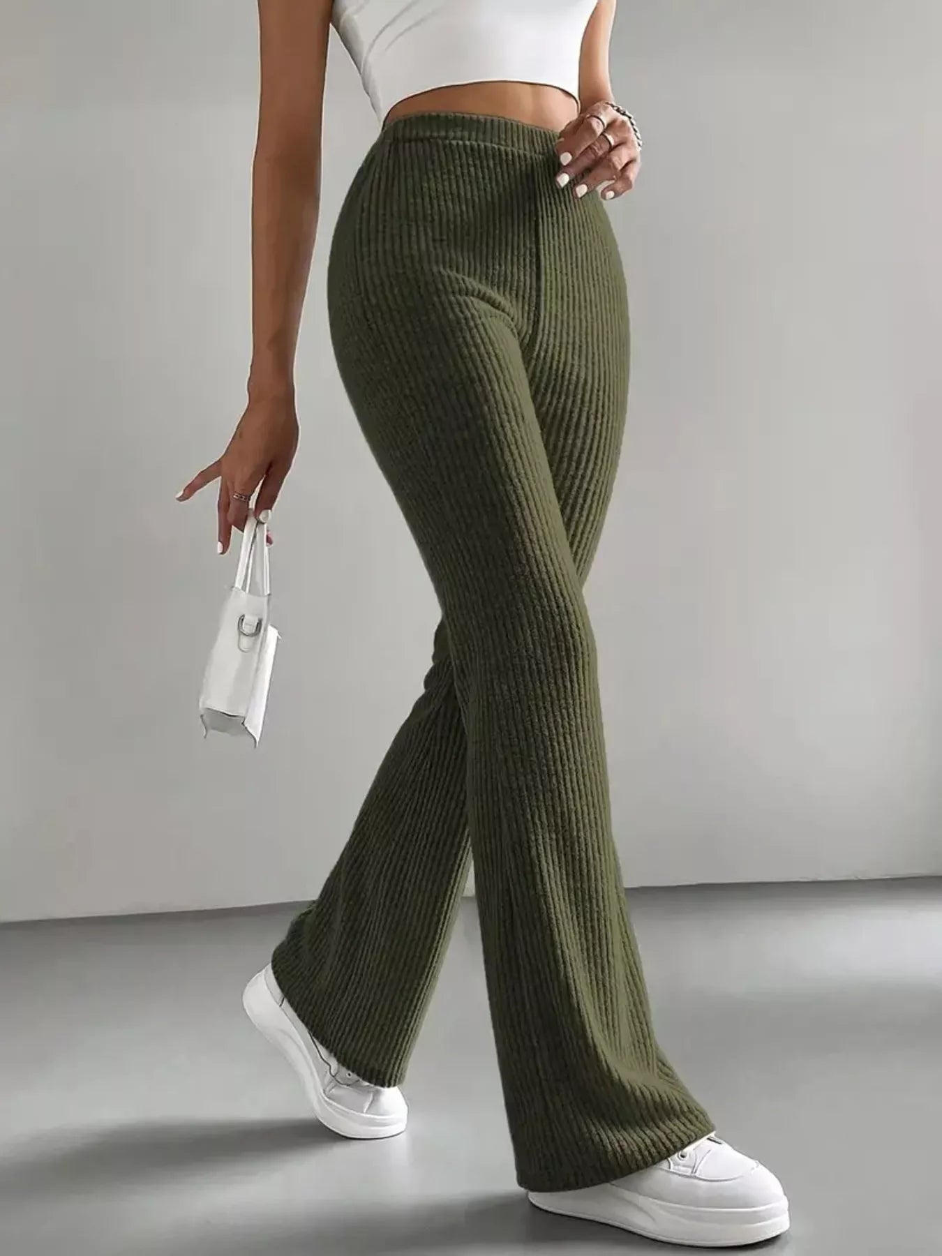 High Waist Flare Pants - StyleLure