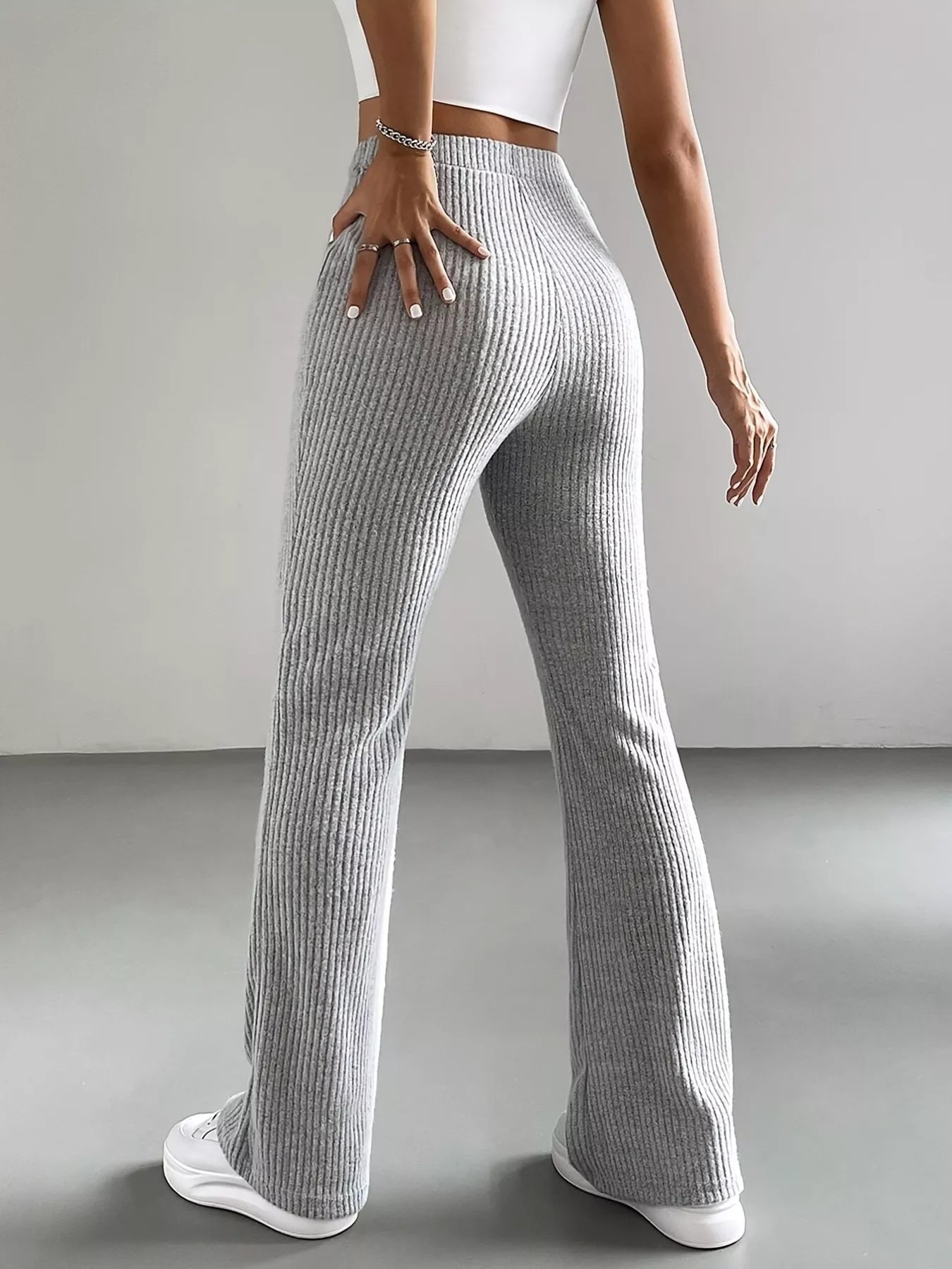High Waist Flare Pants - StyleLure