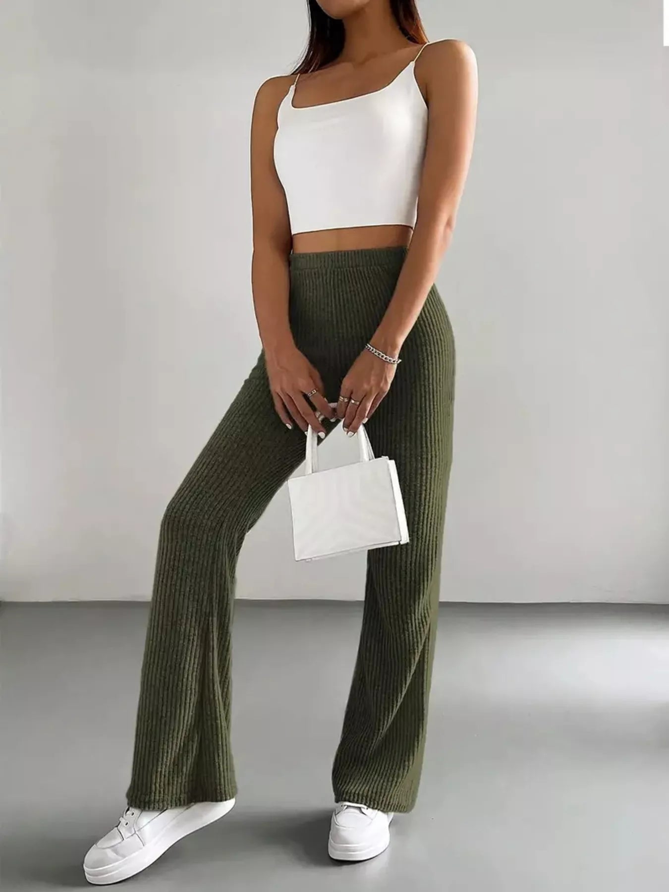 High Waist Flare Pants - StyleLure