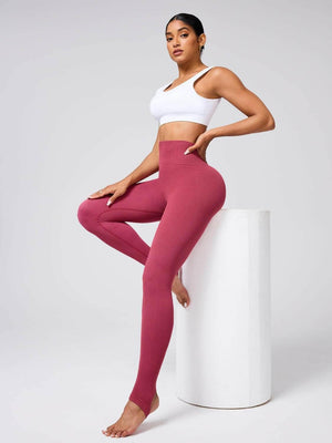 High Waist Stirrup Active Leggings - StyleLure