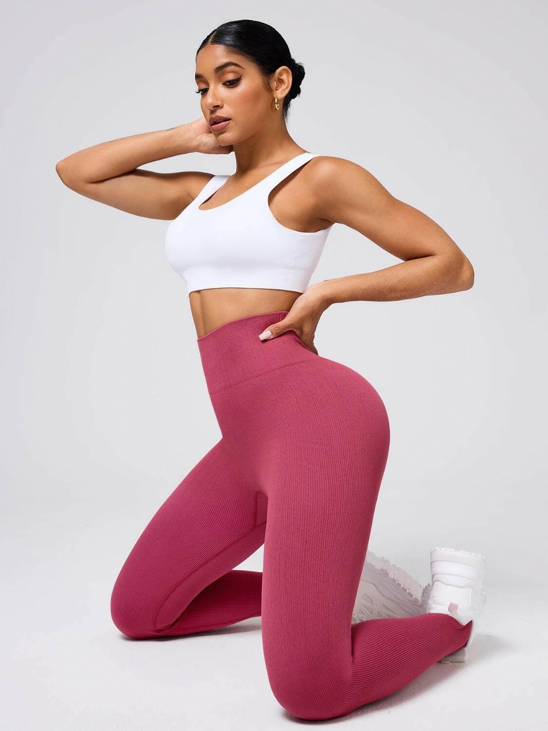 High Waist Stirrup Active Leggings - StyleLure