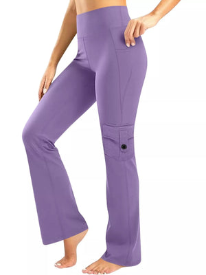 High - Waisted Yoga Pants with Pockets - StyleLure