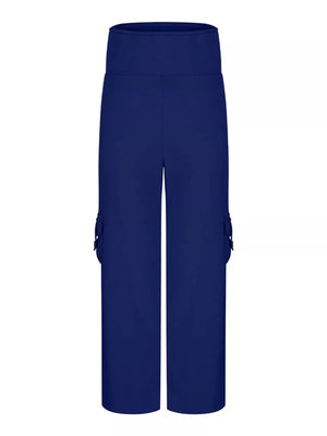 High - Waisted Yoga Pants with Pockets - StyleLure