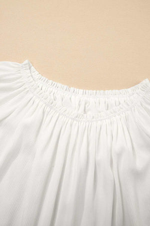 Lace Detail Off - Shoulder Blouse - StyleLure