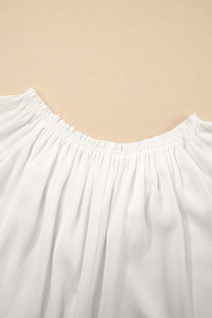 Lace Detail Off - Shoulder Blouse - StyleLure