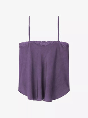 Lace Trim Flowy Cami Top - StyleLure